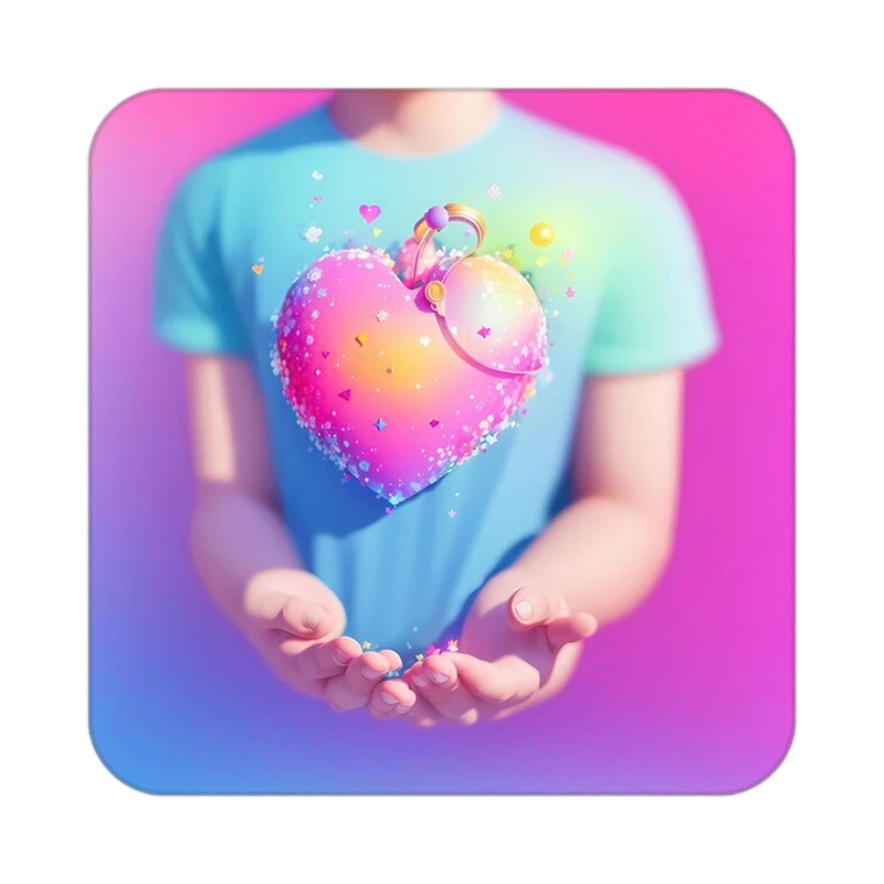 زیر لیوانی کاکتی مدل عاشقانه کد mp11277