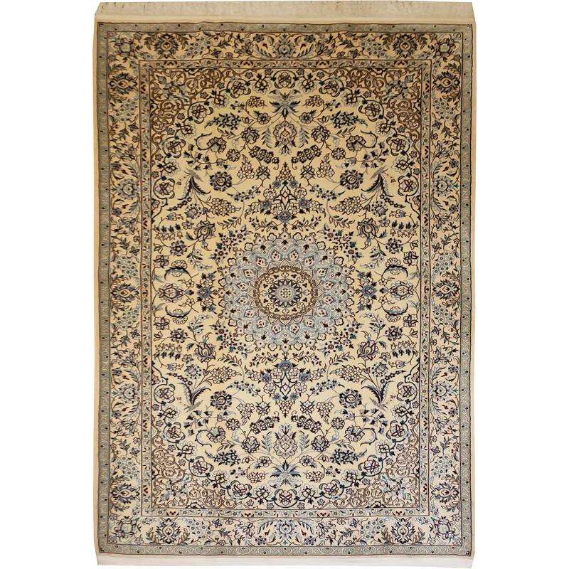 فرش دستبافت سه و نیم متری طرح نایین کد 146