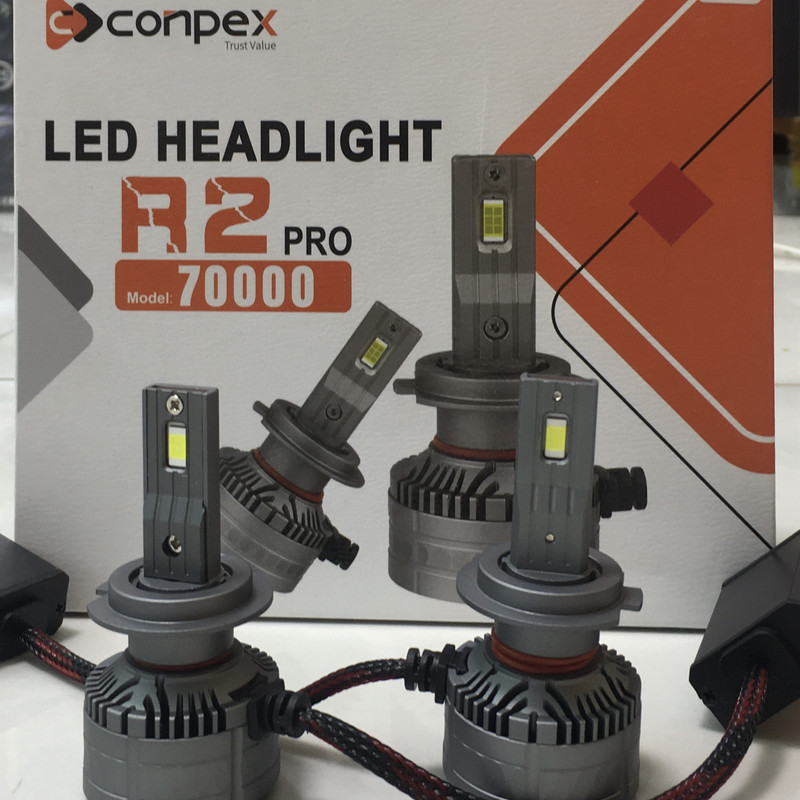 لامپ هدلایت خودرو کانپکس مدل R2-H7 بسته دو عددی