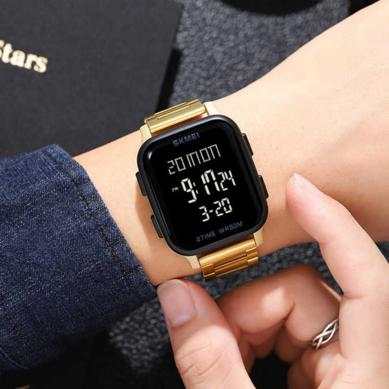 ساعت مچی دیجیتال مردانه اسکمی مدل 1859GLD