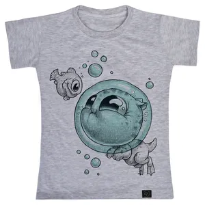 تی شرت آستین کوتاه دخترانه 27 مدل ماهی کوچولو کد V174