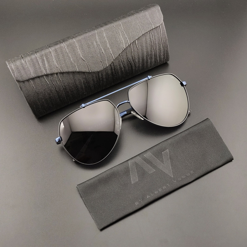 عینک آفتابی خلبانی (Aviator) مردانه آلبرت وگ  14