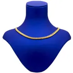 زنجیر طرح کارتیه طلا 18 عیار زنانه گالری رحمانی مدل حصیری 044