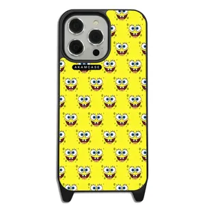 AKAM AMC-WLA15PROMAX-SPONGE BOB12 Cover For Apple iPhone 15 Pro Max