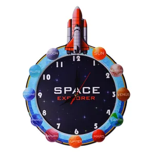 ساعت دیواری کودک مدل موشک CL-18