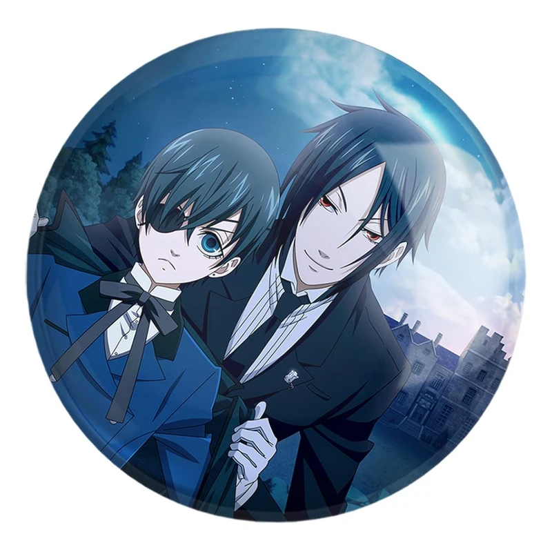 پیکسل خندالو طرح سباستین و شیل انیمه خادم سیاه Black Butler کد 16311 مدل بزرگ