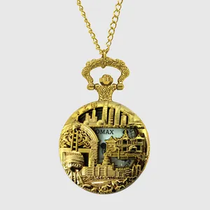 ساعت جیبی عقربه‌ای کوارتز مدل کلاسیک برج کد 2025tala