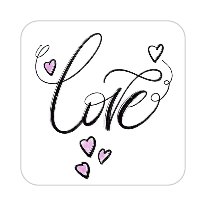 زیر لیوانی کاکتی طرح عاشقانه مدل mp37894