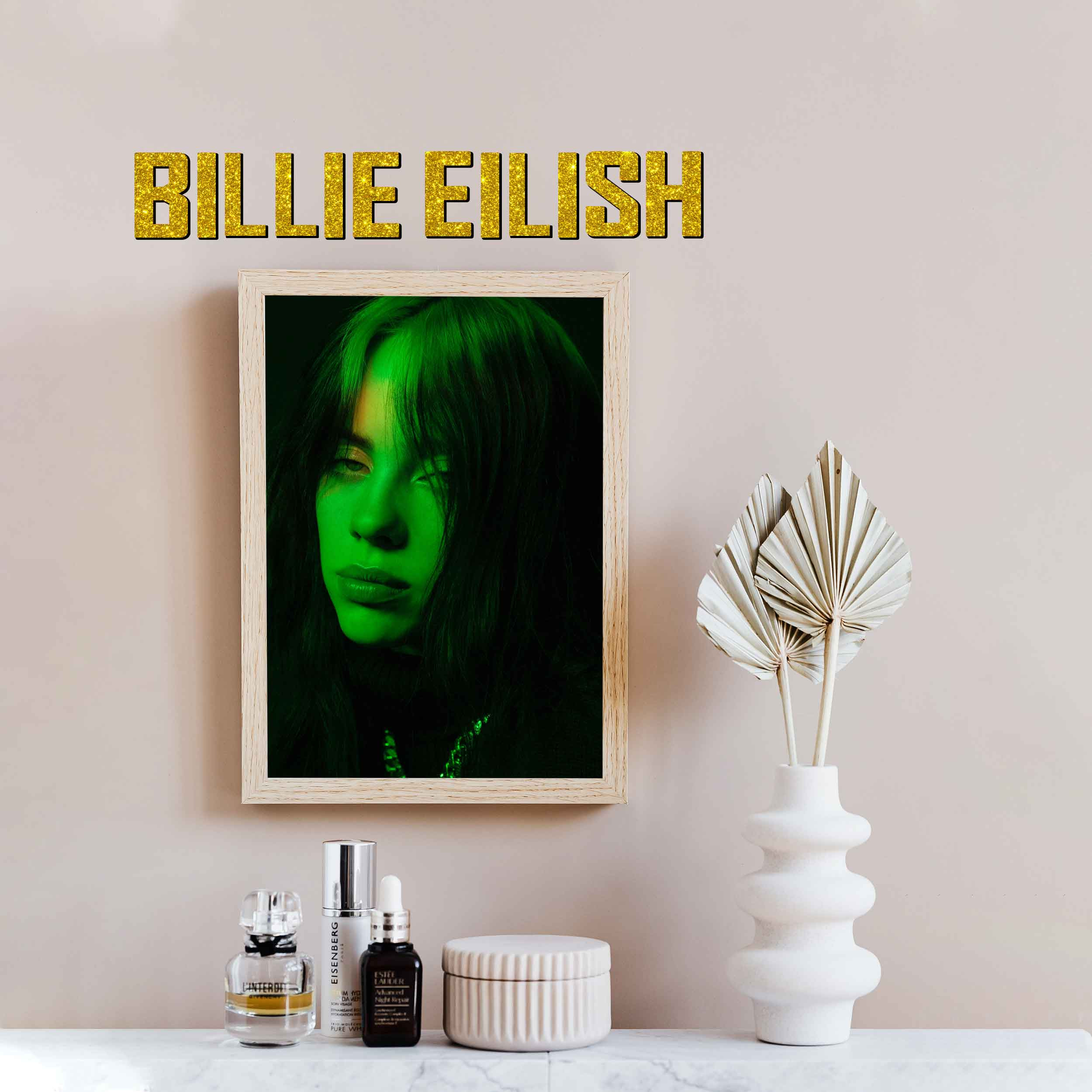 تابلو راهنما آژنگ طرح حروف دکوراتیو I لاتین کد -693