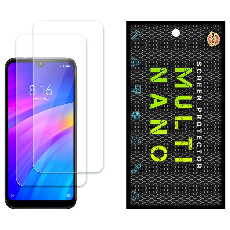 محافظ صفحه نمایش مولتی نانو مدل X-S2N مناسب برای گوشی موبایل شیائومی Redmi 7 بسته دو عددی