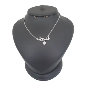 گردنبند نقره زنانه ترمه ۱ مدل love کد smed 1049