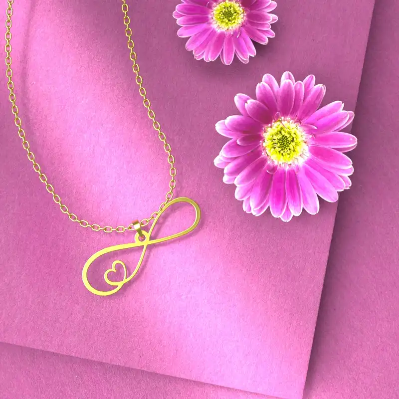 گردنبند طلا 18 عیار زنانه مدوپد کد CA10893