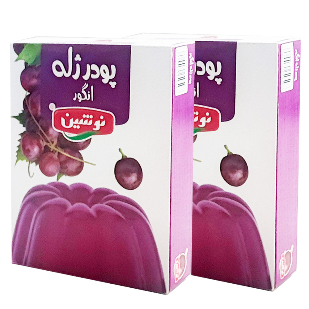 پودر ژله انگور نوشین - 100 گرم مجموعه 2 عددی