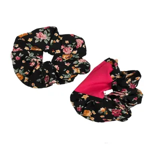 کش مو دخترانه مدل گلدار کد 135 مجموعه 2 عددی