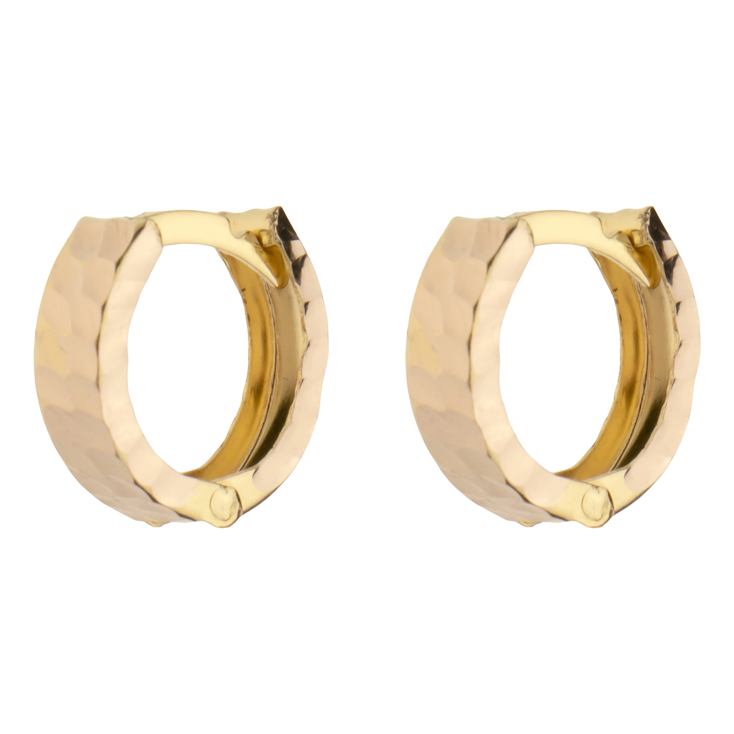 گوشواره حلقه‌ای طلا 18 عیار زنانه گلدم مدل E-3070034