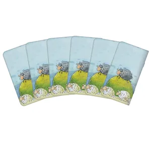 تقویم جیبی سال 1399 چاپ شفق طرح گوسفند کد 233 بسته 6 عددی