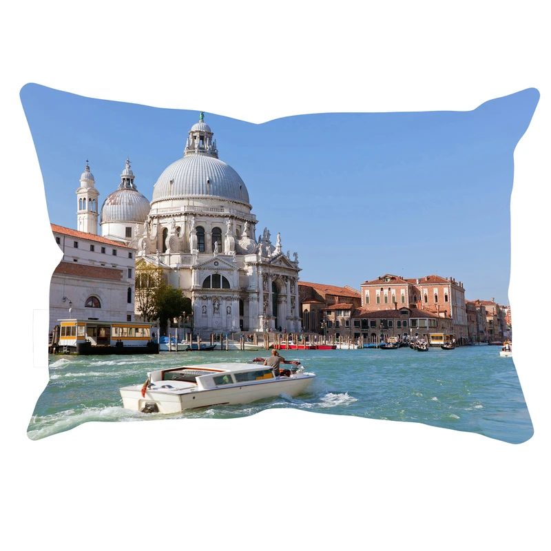 رو بالشی مدل منظره دورو طرح دار کد 90115