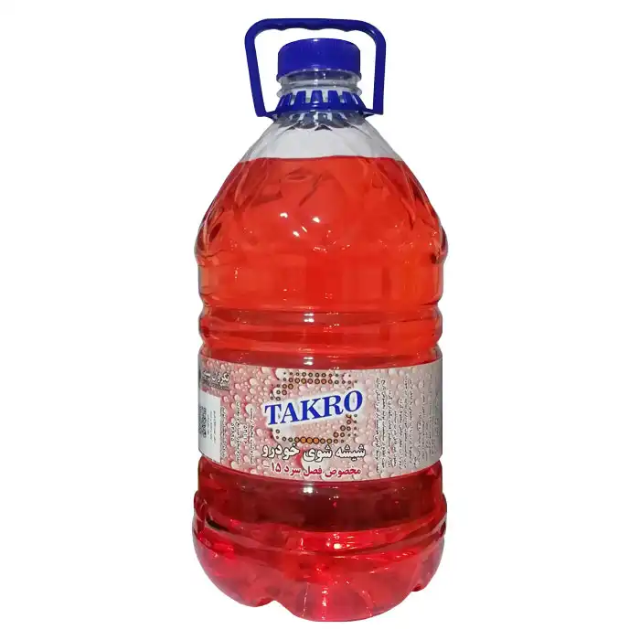 مایع تمیز کننده شیشه خودرو تکرو مدل فصل سرد 15 حجم 4000 میلی لیتر
