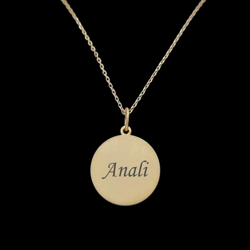 گردنبند طلا 18 عیار زنانه با زنجیر حلقه‌ای (فلامینگو) نیکان گلد مدل Anali