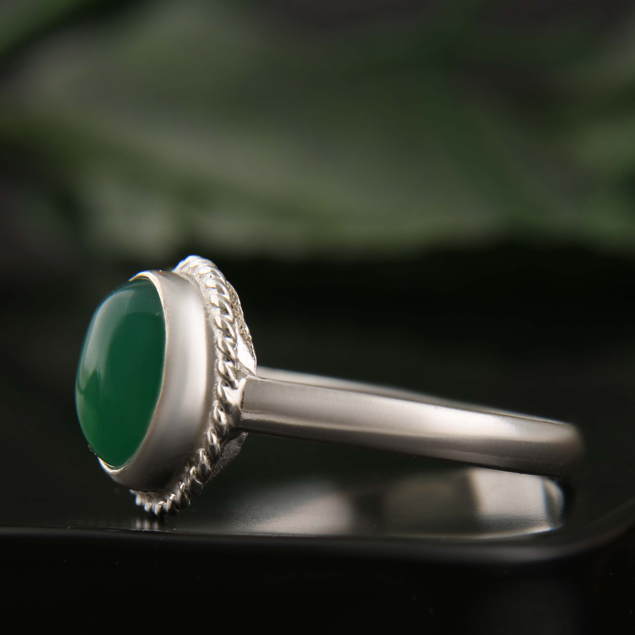 انگشتر نقره زنانه بازرگانی میلادی مدل عقیق کد  AW_650