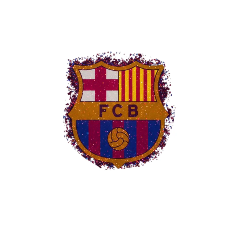 استیکر پارچه و لباس پاد آفرین مدل فوتبالی بارسلونا کد 4287