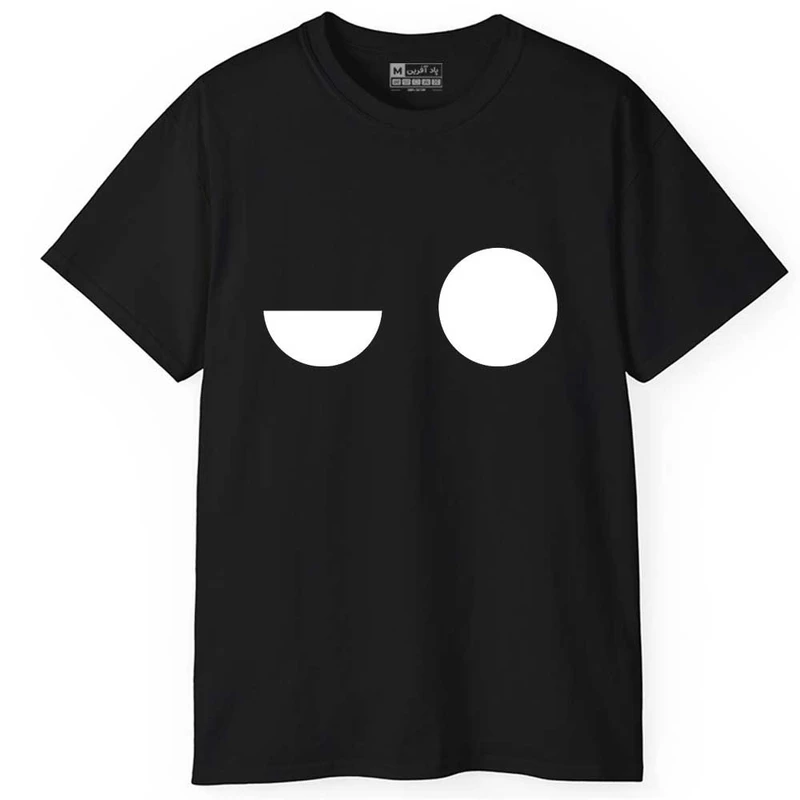 تی‌شرت آستین کوتاه مردانه پاد آفرین مدل صورتک متعجب کد 64