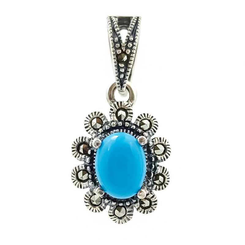 آویز گردنبند نقره زنانه مدل مارکازیت VM7595