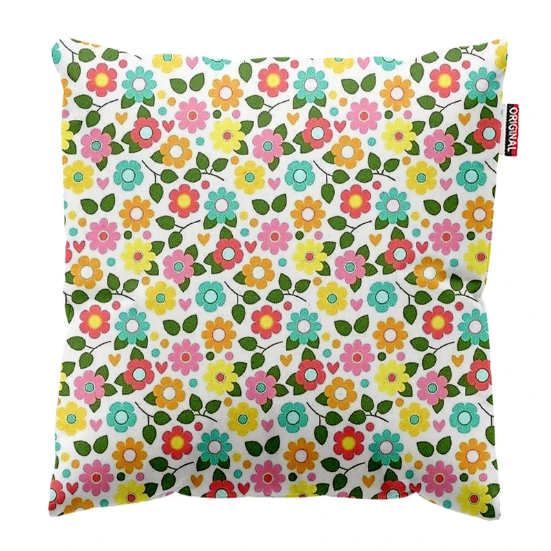  کوسن پاد آفرین طرح گل کد 3510 سایز 30*30 سانتی متر