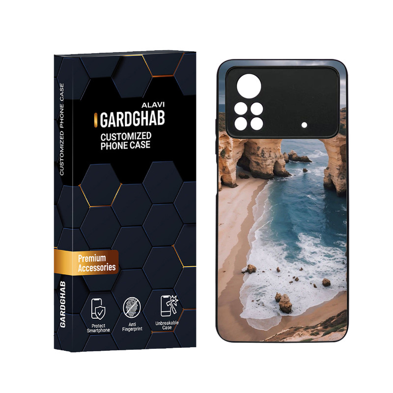 کاور گارد قاب علوی مدل دورژله ای منظره و طبیعت مناسب برای گوشی موبایل شیائومی Poco X4 Pro