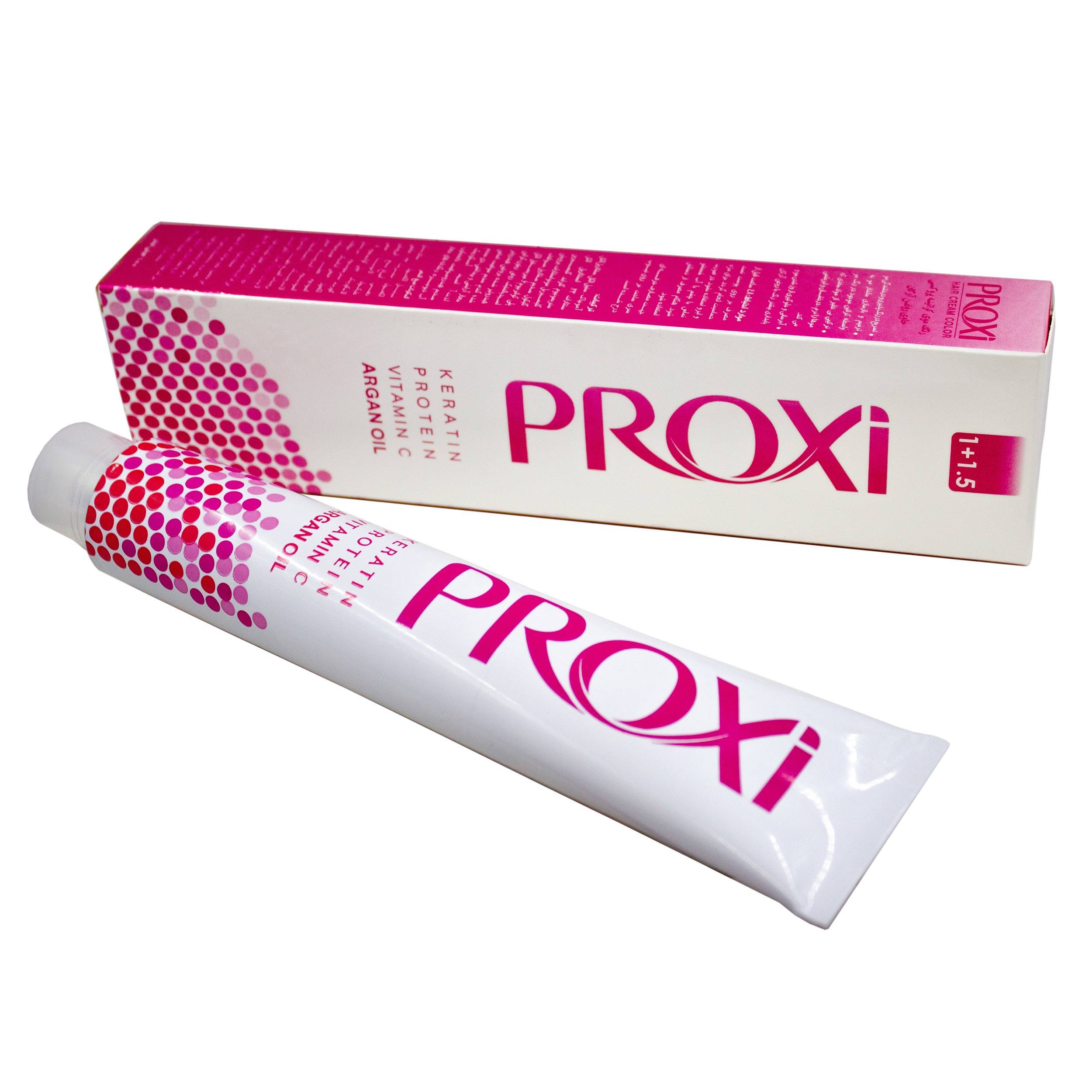 رنگ مو پروکسی سری ترکیبی مدل CI.7 حجم 100میلی لیتر رنگ دارچینی روشن