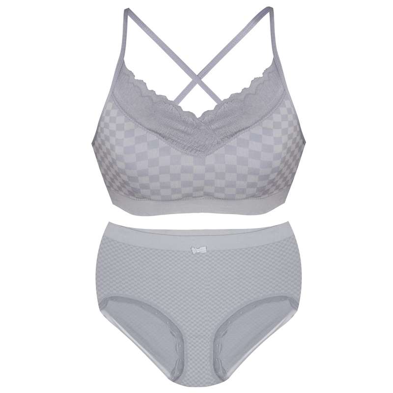 ست شورت و نیم تنه زنانه ماییلدا مدل 3773 رنگ طوسی