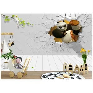 پوستر دیواری اتاق کودک مدل سه بعدی پاندا 1041