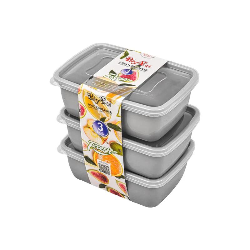 ظرف نگهدارنده پلی یاس مدل 500ml بسته 3 عددی