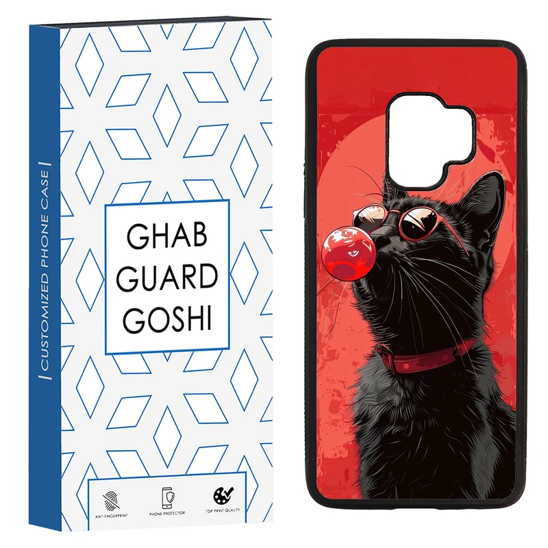 کاور قاب گارد گوشی طرح گربه کد TPU-296 مناسب برای گوشی موبایل سامسونگ Galaxy S9