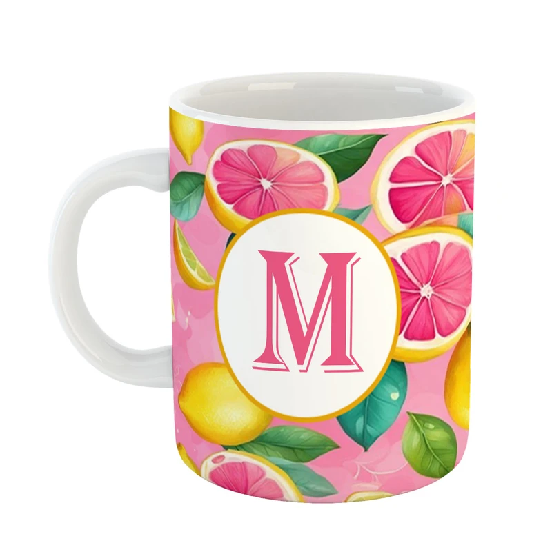 ماگ پادآفرین مدل میوه طرح حرف M کد 41