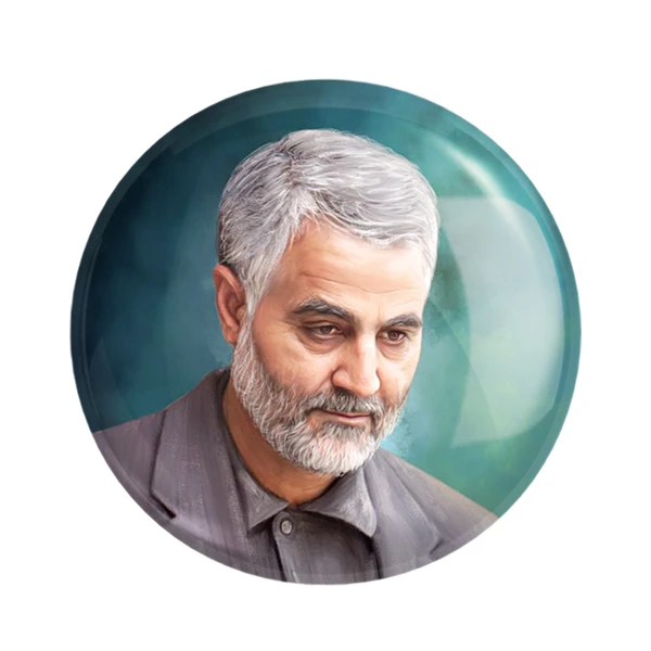 مگنت خندالو طرح سردار قاسم سلیمانی کد 12611