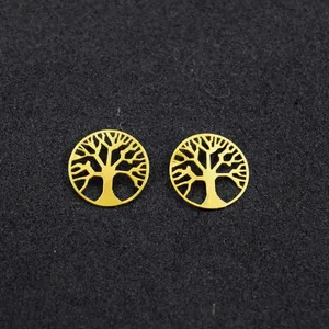 گوشواره طلا 18 عیار زنانه کانیار گالری مدل E43