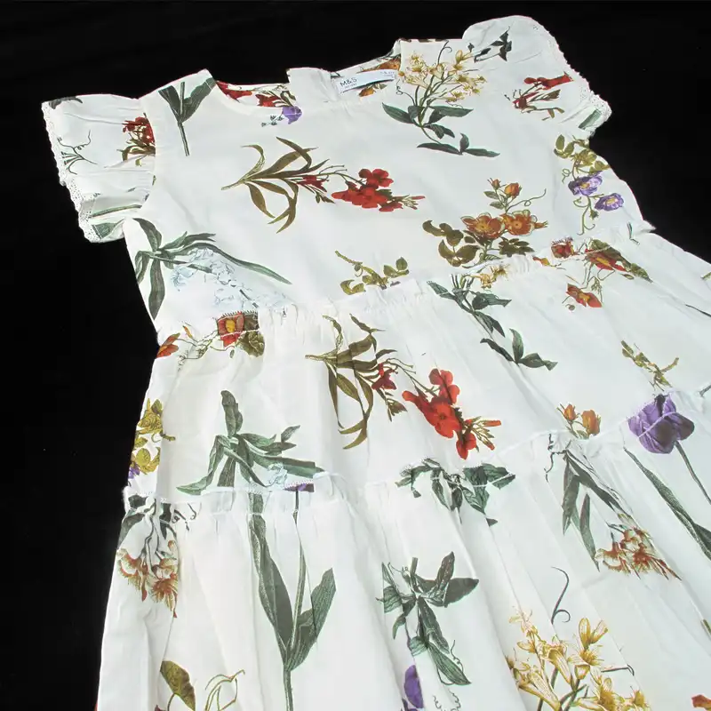 پیراهن دخترانه ام اند اس مدل گل دار