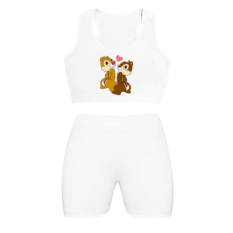 ست نیم تنه و شلوارک زنانه مدل NJDIDSH01-58