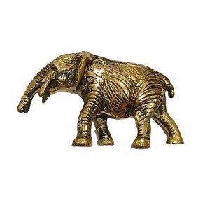دکوری برنجی مدل  فیل خرطوم پایین کد666360