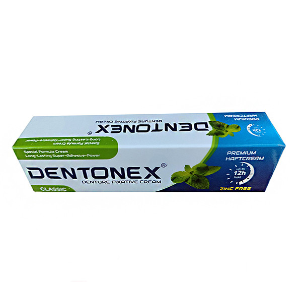 چسب دندان مصنوعی دنتونکست مدل 2025ZINKFREE حجم 47 میلی لیتر