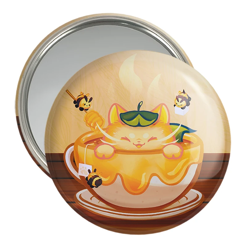 آینه جیبی خندالو مدل زنبور و گربه حیوانات بامزه  کد 21063