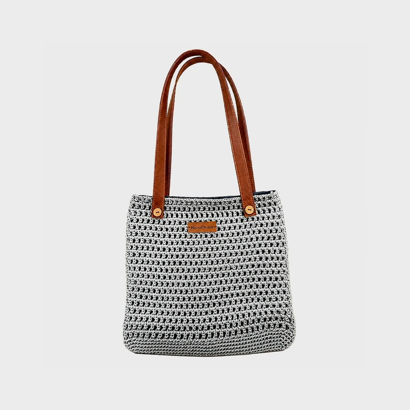 کیف بافتنی مدل مکرومه کد 28