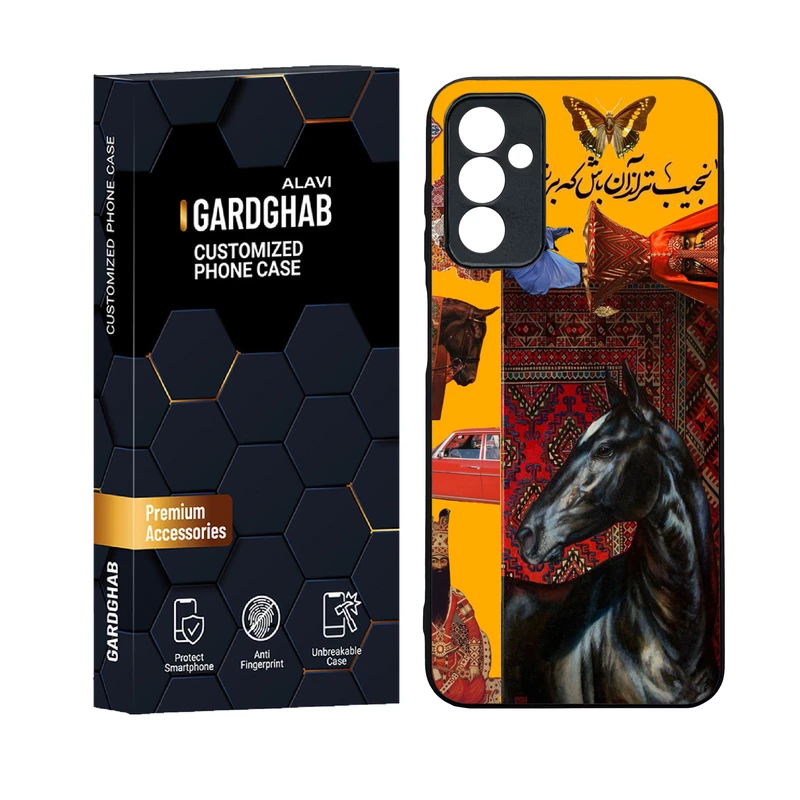 کاور گارد قاب علوی مدل دورژله ای پشت گلس ایرانی مناسب برای گوشی موبایل سامسونگ Galaxy M13 4G