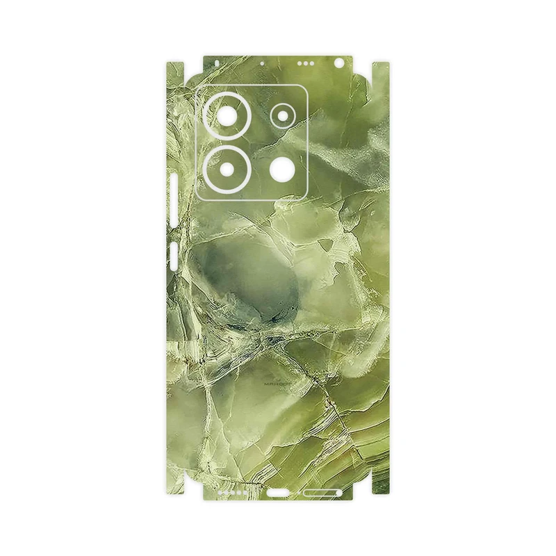 برچسب پوششی ماهوت مدل Green_Crystal_Marble-FullSkin مناسب برای گوشی موبایل شیائومی Redmi Note 13 Pro 5G