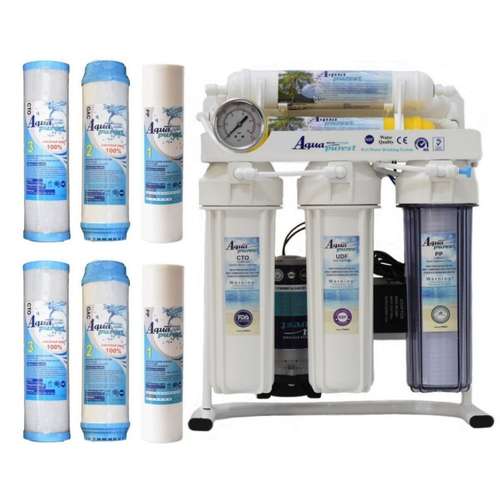 دستگاه تصفیه کننده آب آکوا پیورست مدل RO-NEW 600 به همراه فیلتر تصفیه بسته 6 عددی