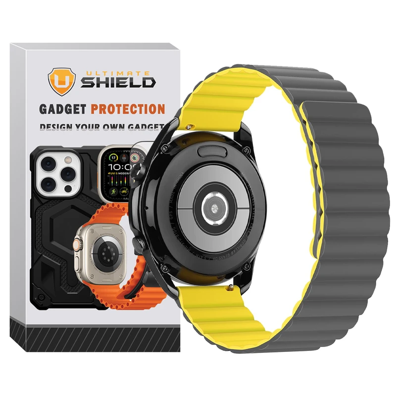 بند آلتیمیت شیلد مدل SIC Link UL GY TW مناسب برای ساعت هوشمند سامسونگ Galaxy Watch 3 45mm