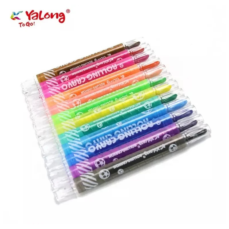 پاستل 12 رنگ یالونگ مدل پیچی طرح پاندا کد 232308