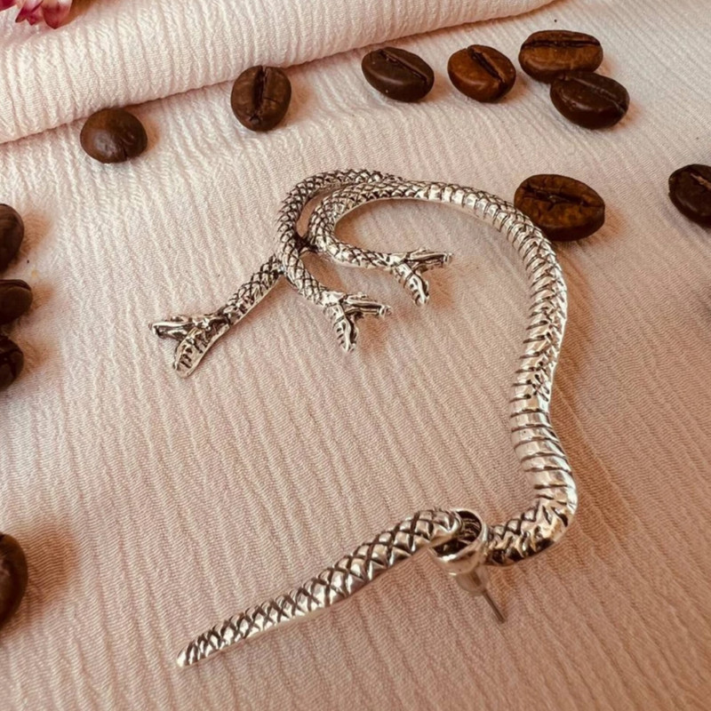 پیرسینگ گوش مدل  ایرکاف اِلف طرح مار