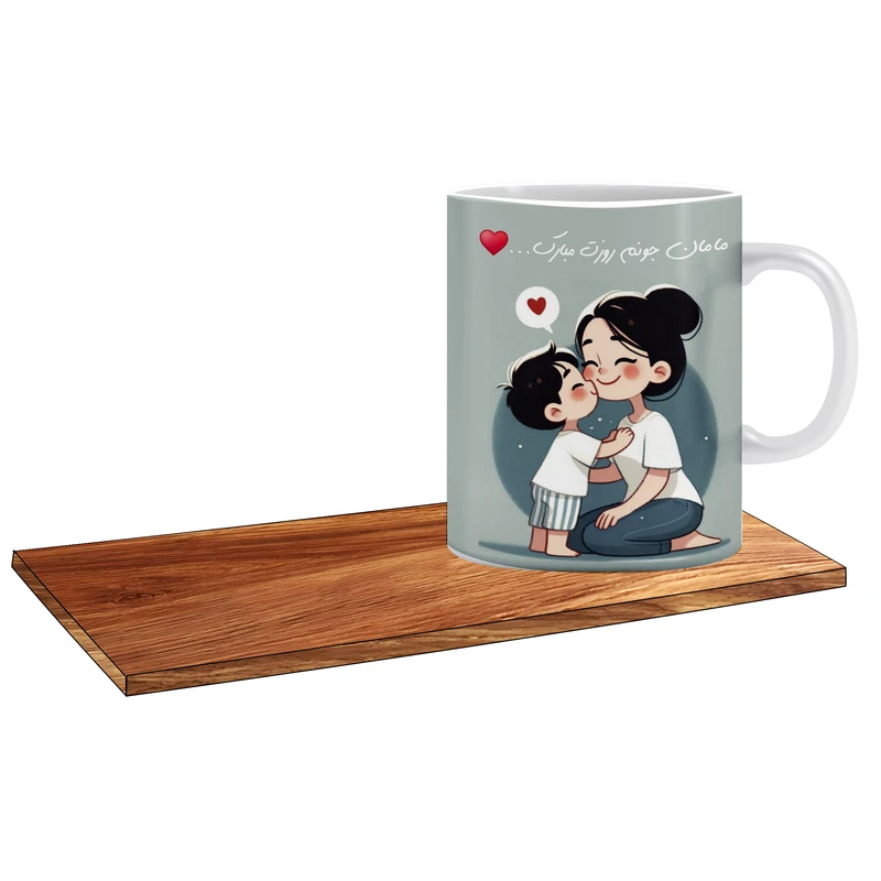 ماگ ال ایکس پی مدل بهترین کادوی روز مادر کد 477 به همراه زیر لیوانی